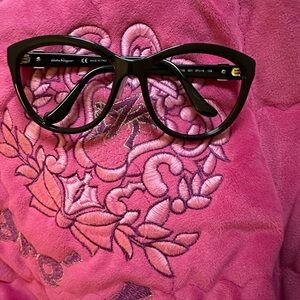 Auth Ferragamo Acetate Black Women's Glasses 57/16/135